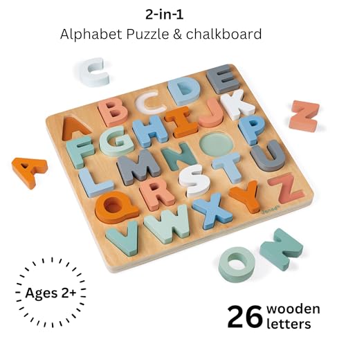 janod-sweet-cocoon-alphabet-puzzle-holz-26-teile-mit-tafel image 7