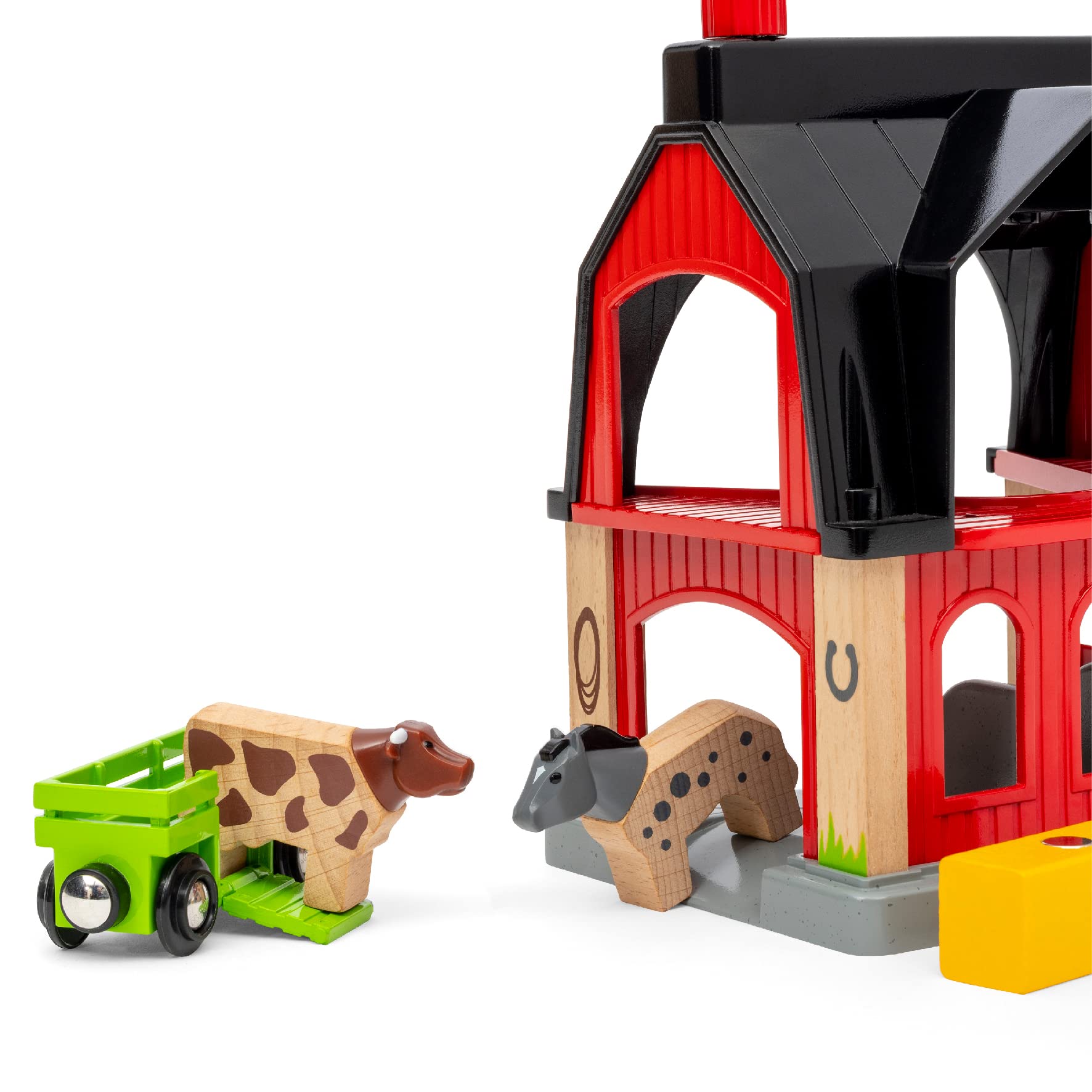 brio-36012-tierscheune-mit-heuwaggon-bauernhof-zubeh-r-f-r-holzbahn image 7