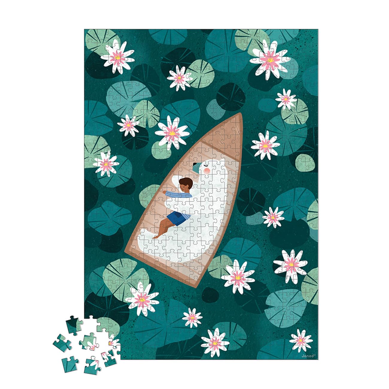 janod-puzzle-500-teile-eisb-r-seerosen-48x34-cm-ab-10-j image 2