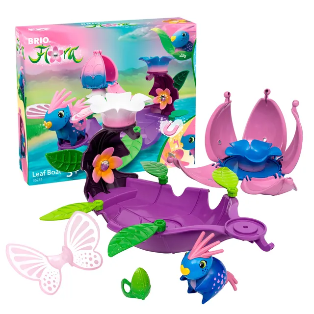 brio-flora-36234-lilys-blatt-boot-spielset-13-teilig-ab-3-jahren image 1