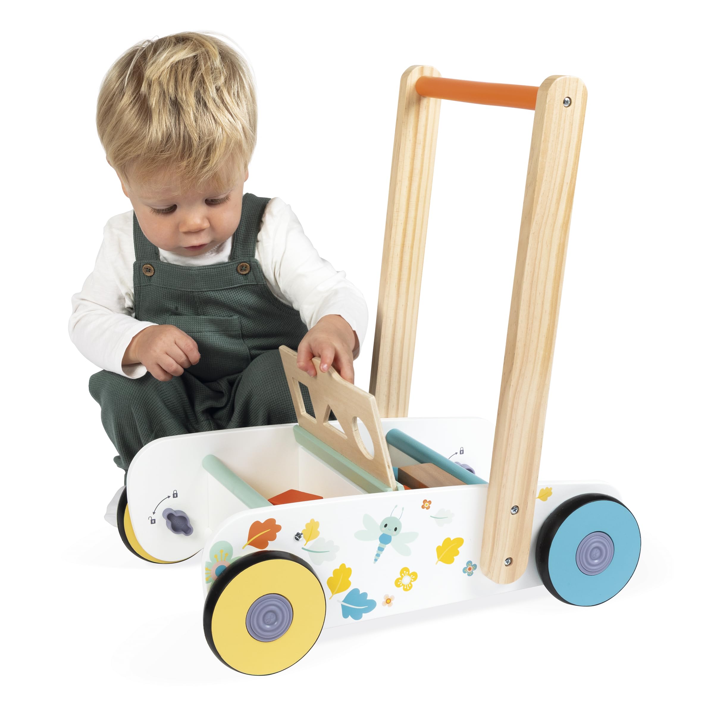 janod-lauflernwagen-holz-mit-bremse-und-formkasten-18-teile-ab-12-monaten image 4