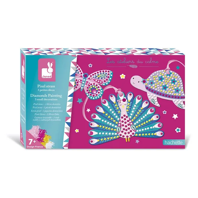 janod-ateliers-du-calme-pixel-strass-deko-set-3-tiere image 1