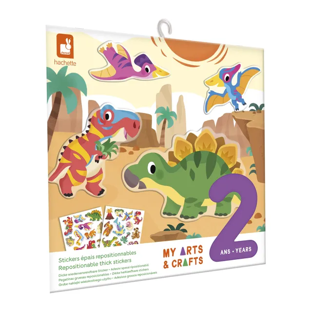 janod-dino-sticker-set-30-repositionierbare-sticker-ab-2-jahre image 1