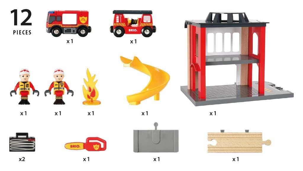 brio-world-gro-e-feuerwehr-station-feuerwache-mit-auto-und-sound image 6