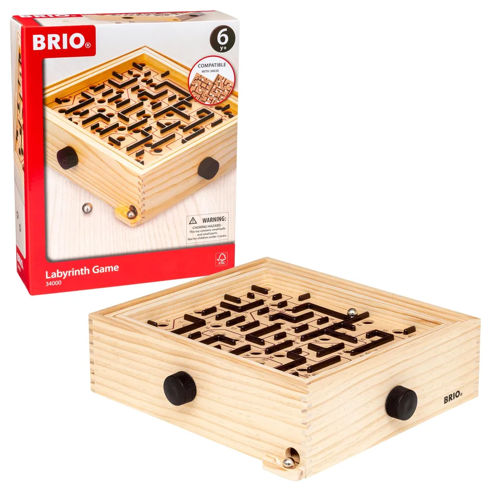 brio-34000-labyrinth-geschicklichkeitsspiel-aus-holz image 1