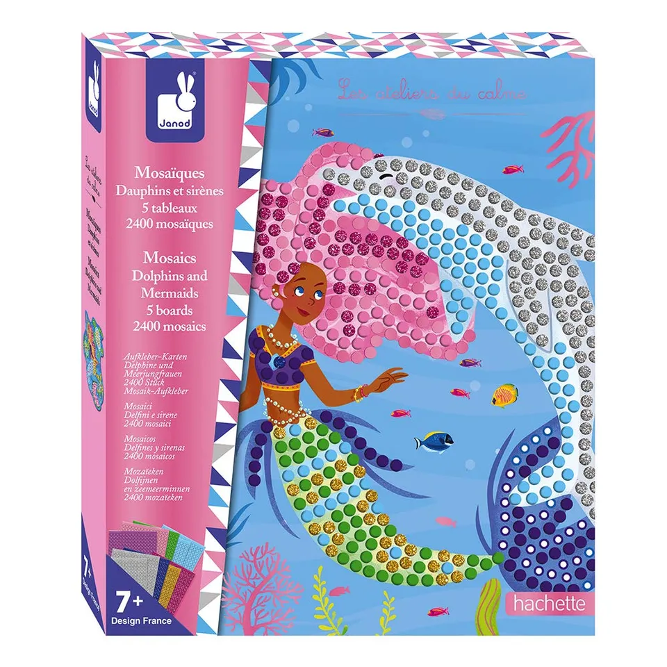 janod-j07961-mosaik-set-delfin-und-meerjungfrauen-les-ateliers-du-calme image 1