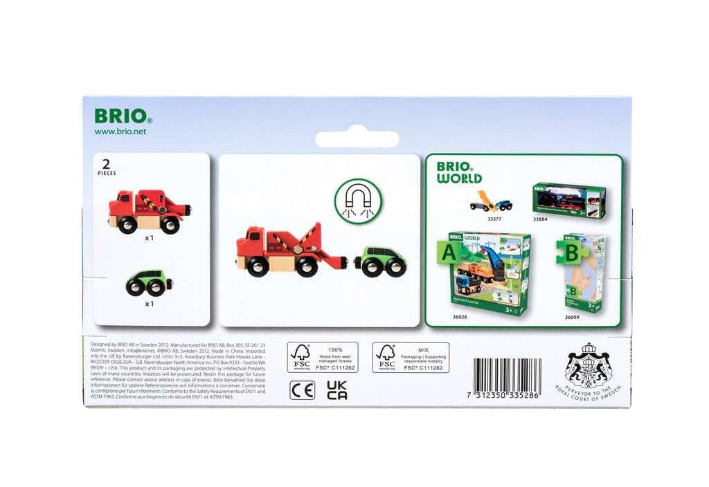 brio-world-abschleppwagen-mit-auto-holzeisenbahn-fahrzeug image 3