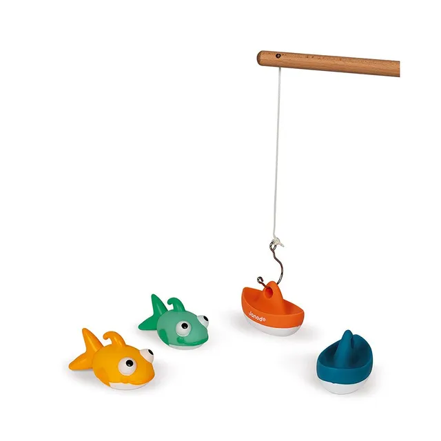 janod-angelspiel-bad-j04715-badespielzeug-mit-2-booten-und-spritzern-ab-2-jahren image 1