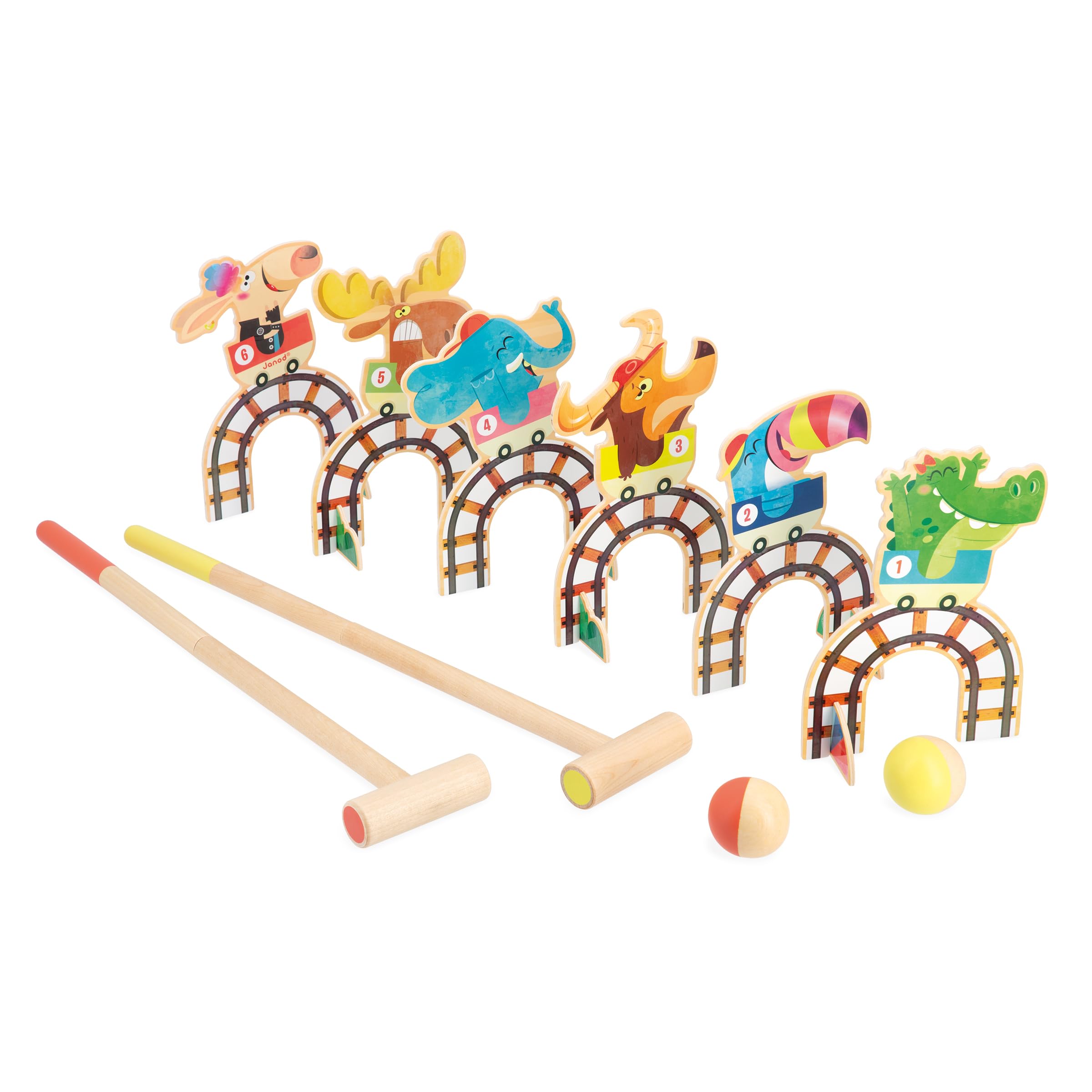 janod-applepop-kinder-krocketspiel-6-tore-2-schl-ger-2-b-lle image 5