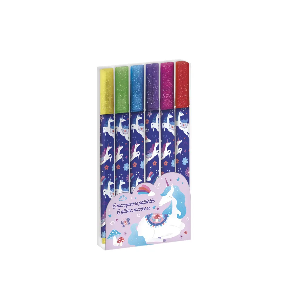 janod-6-glitzer-effekt-marker-einhorn-j08934-ab-6-jahre image 1