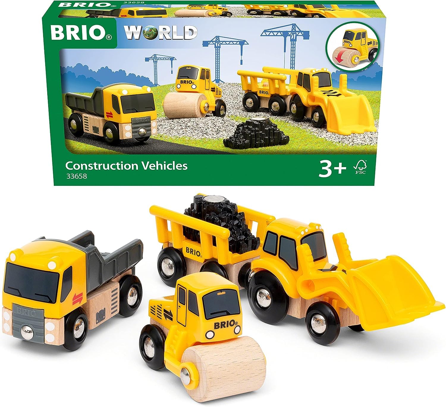brio-world-33658-baustellenfahrzeuge-kipplaster-walze-frontlader image 1