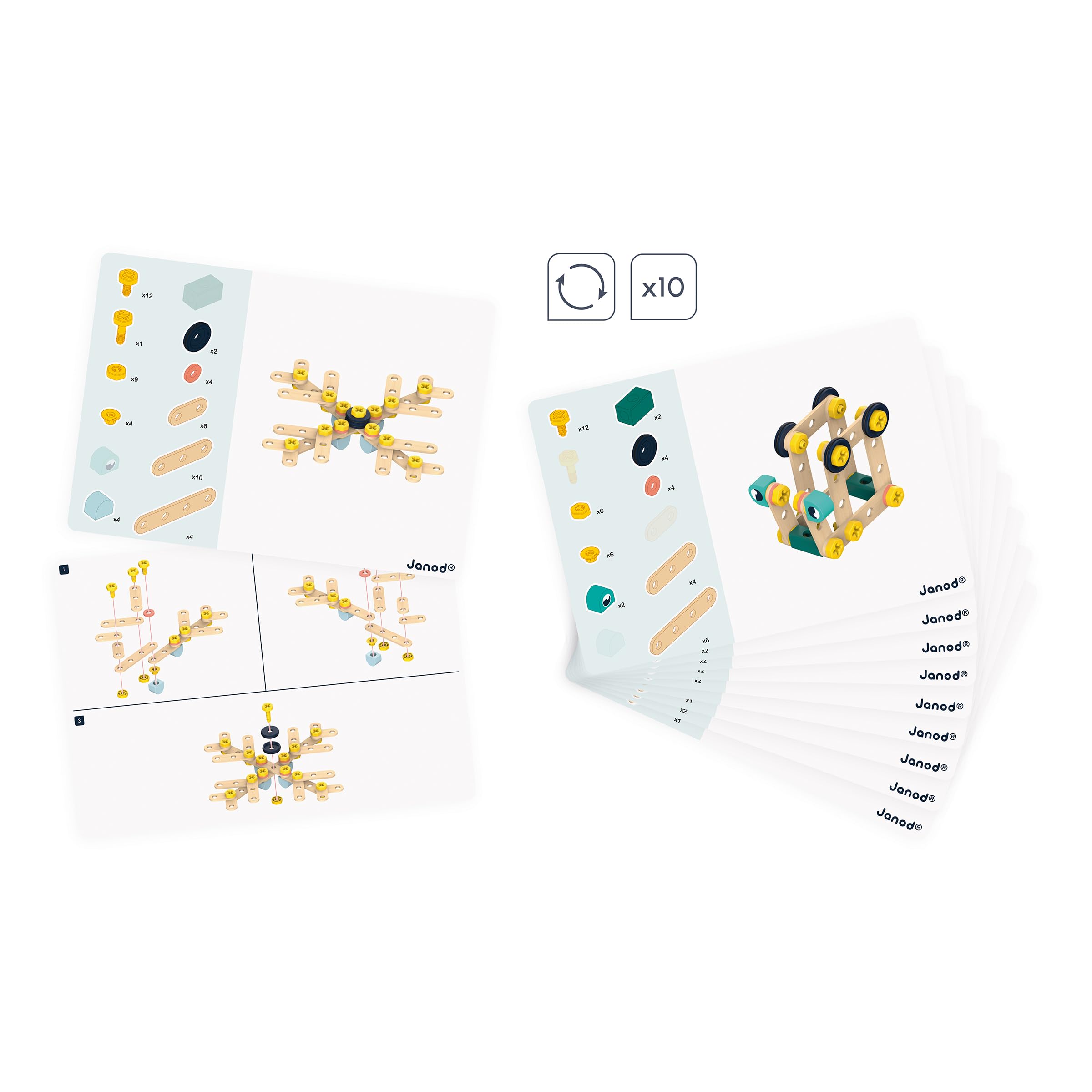 janod-brico-kids-mein-erstes-konstruktionsspiel-j06454-100-teiliger-bastelbeh-lt image 3