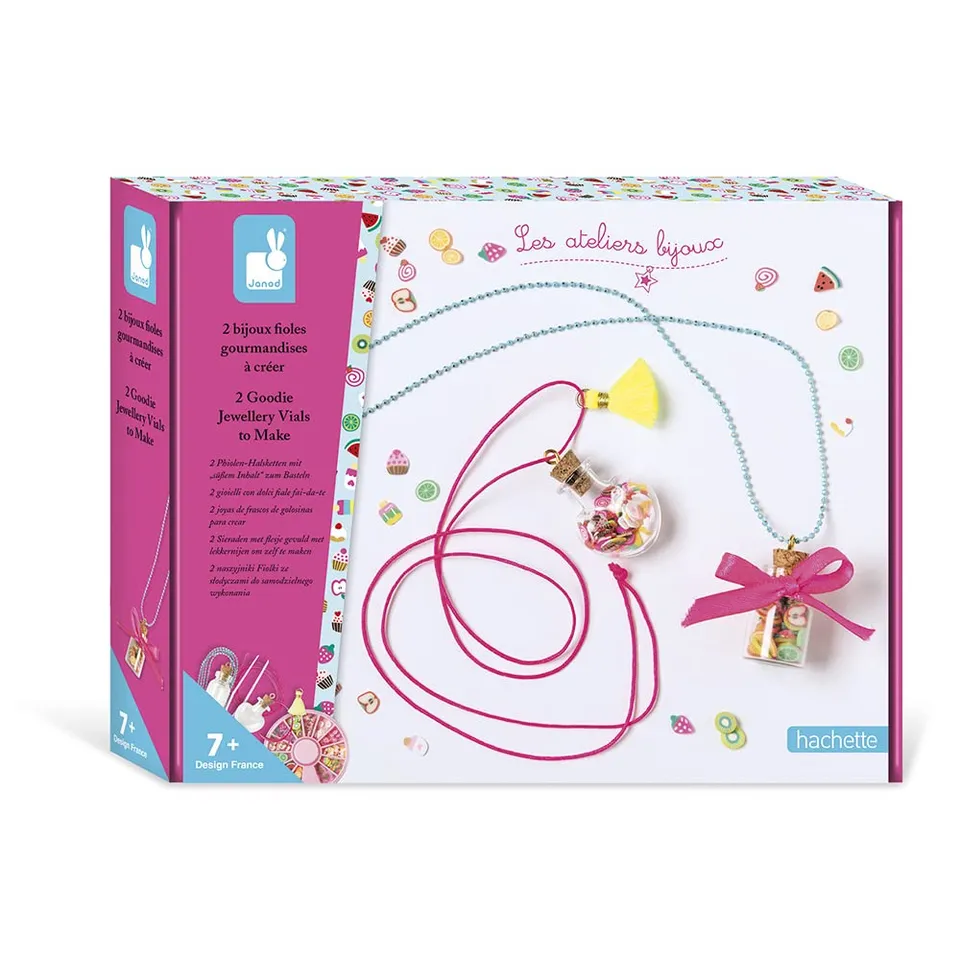 janod-les-ateliers-bijoux-bastelkoffer-2-halsketten-fl-schchen-j07935-kreativset image 1