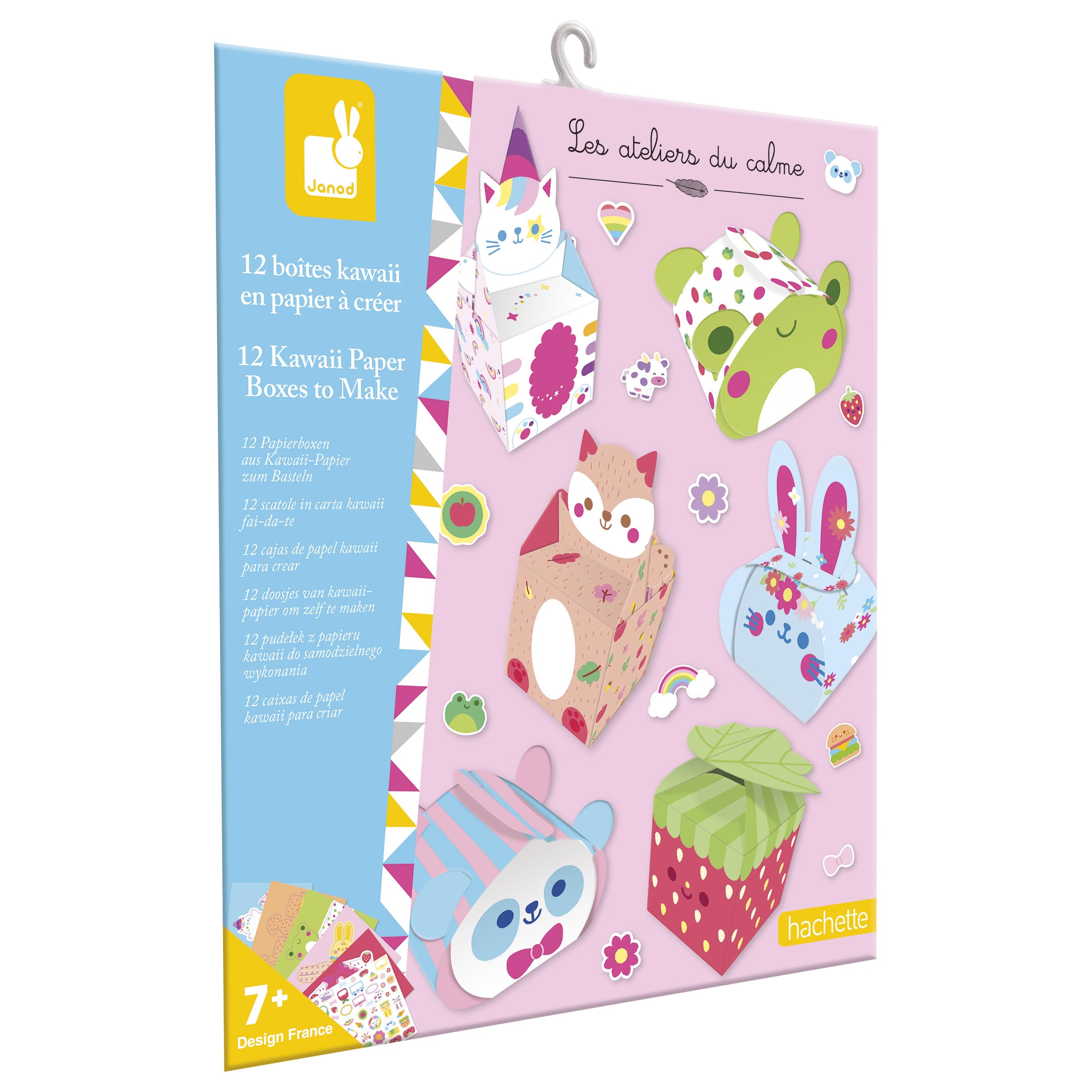 janod-les-ateliers-du-calme-12-kawaii-papierdosen-bastelset-ab-7-jahre image 1