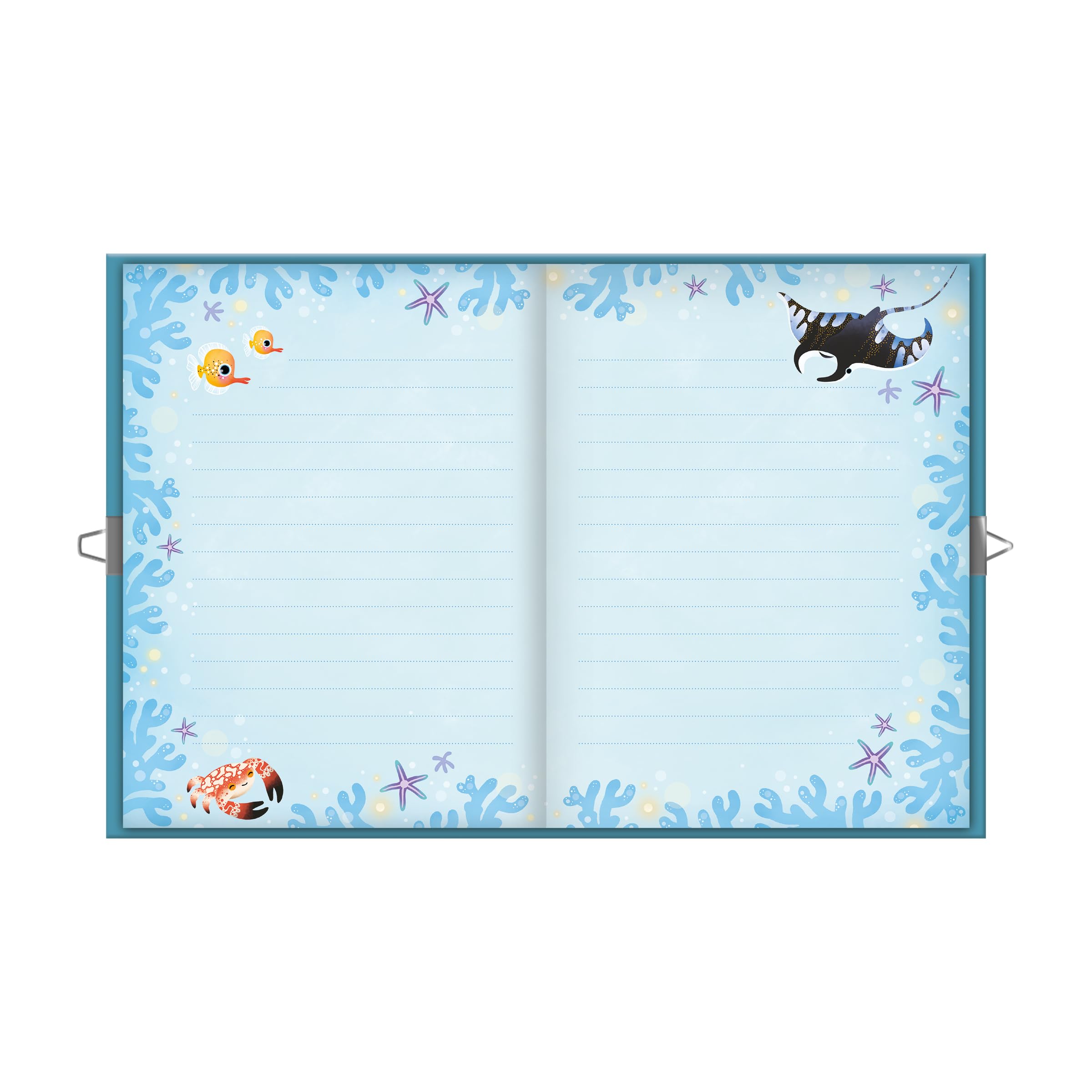 janod-magic-ocean-tagebuch-mit-schloss-meerjungfrau-stift-j09109 image 3
