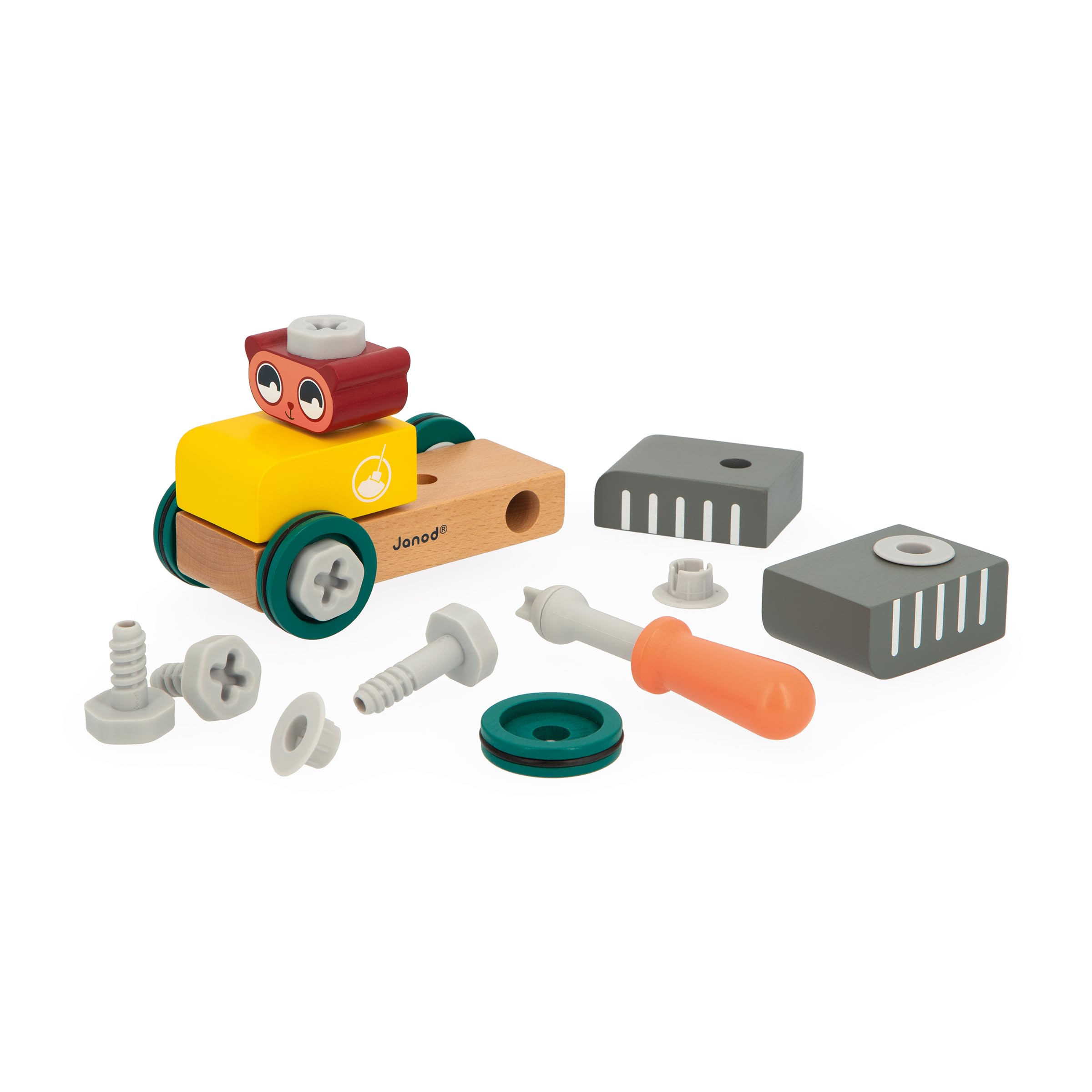 janod-b-ren-bastelauto-konstruktionsspiel-j06458-25-elemente image 2