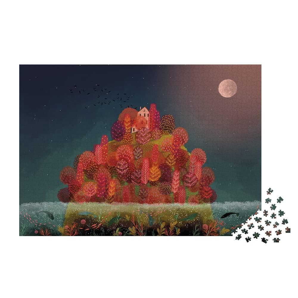 janod-puzzle-2000-teile-roter-herbst-f-r-erwachsene-j02518 image 2