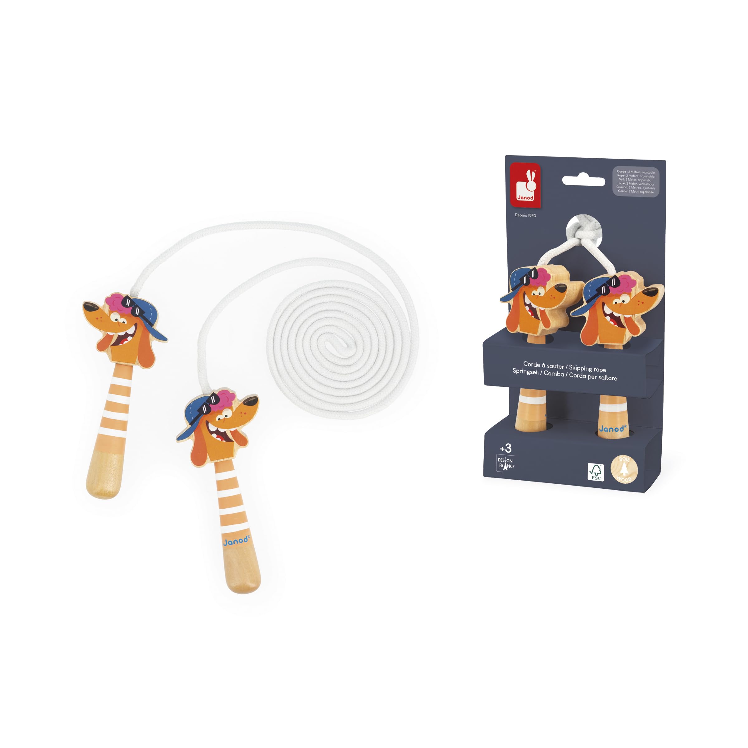 janod-j03378-springseil-kinder-verstellbar-2-m-holzgriff-hundekopf image 7