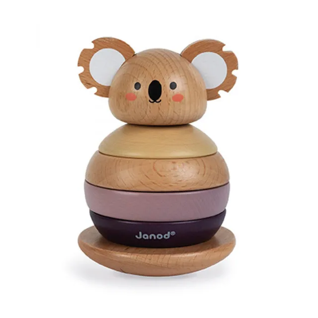 janod-stehaufkoala-stapelspiel-holz-fsc-ab-1-jahr-j08601 image 1