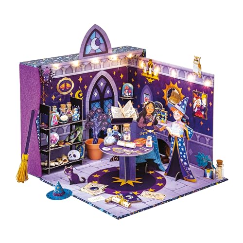 janod-magic-school-zauberer-werkstatt-3d-bastelset-mit-lichterkette-ab-8-jahre image 7