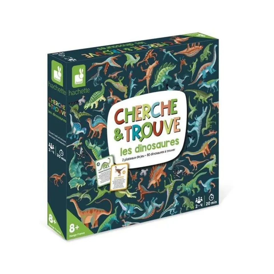 janod-spiel-suche-und-finde-die-dinosaurier-lern-brettspiel-2-4-spieler-ab-8-jah image 1