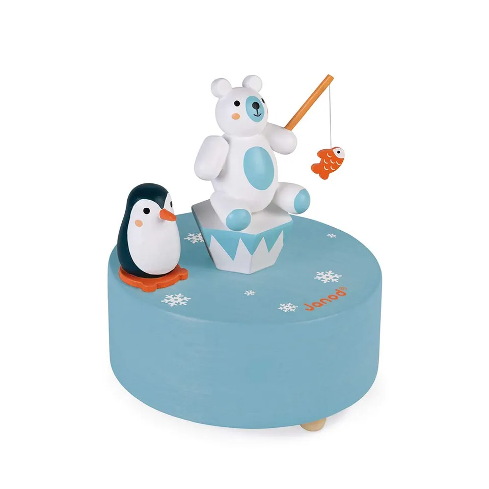 janod-spieldose-holz-nordpol-mit-pinguin-und-eisb-r-ab-3-jahren image 1
