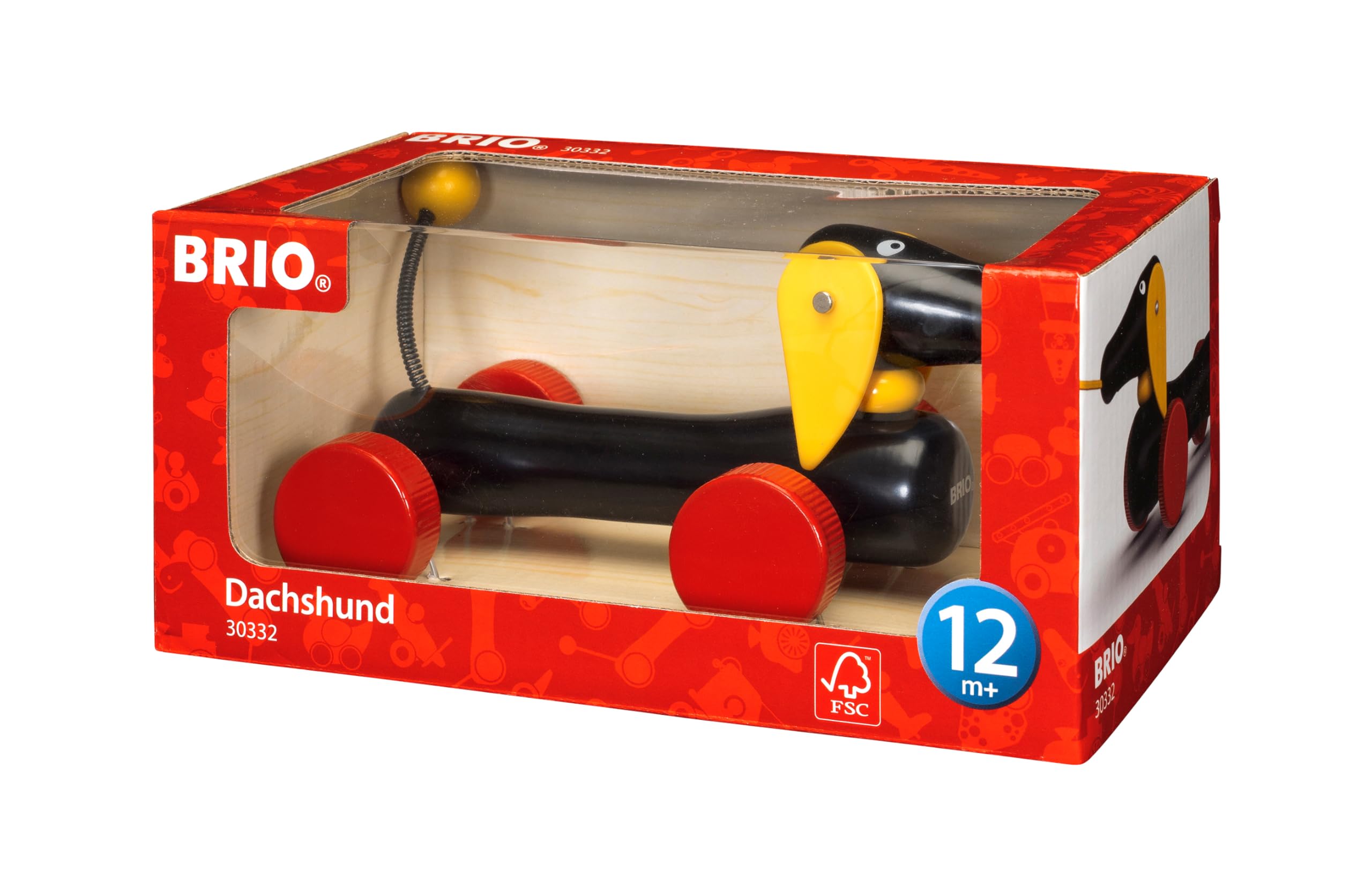 brio-nachziehtier-dackel-holzspielzeug-zum-nachziehen image 1