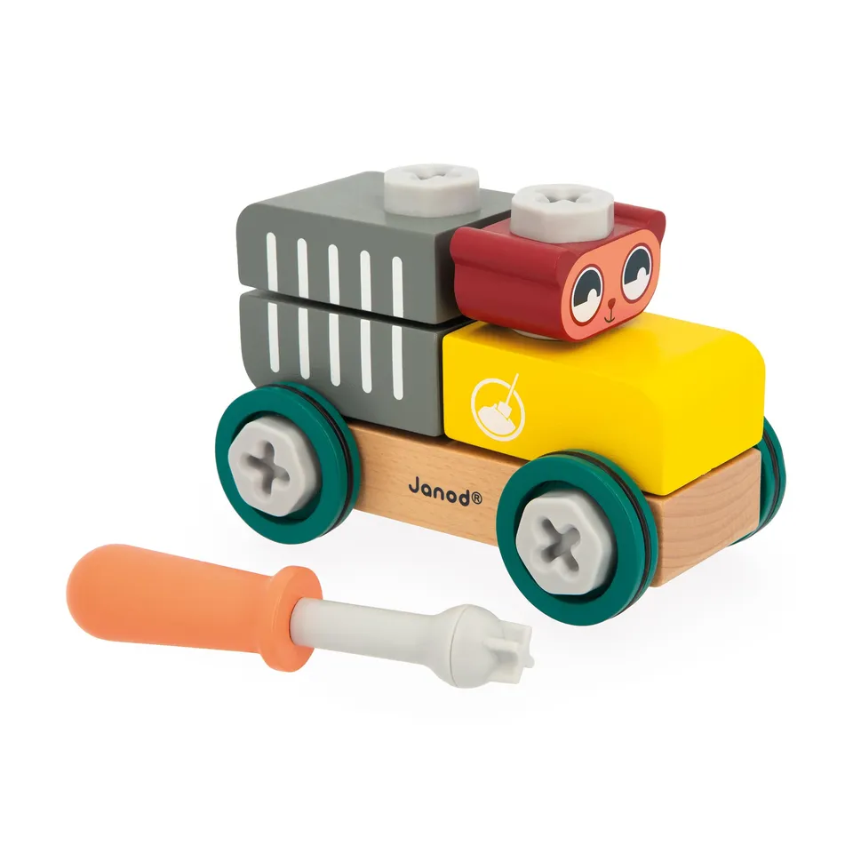 janod-b-ren-bastelauto-konstruktionsspiel-j06458-25-elemente image 1