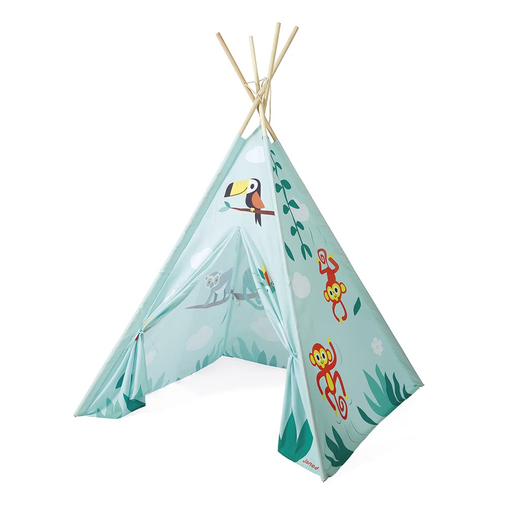 janod-tropik-kinder-tipi-j08263-spielzelt-119-x-119-x-160-cm-ab-2-jahre image 2