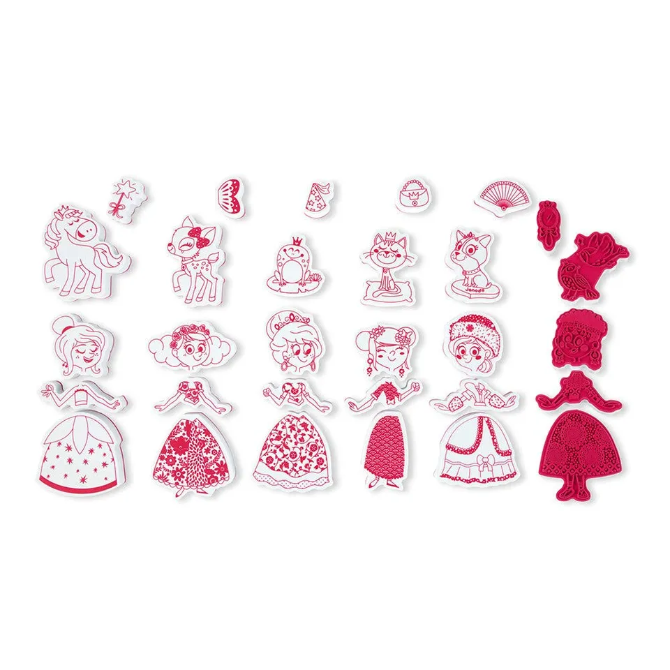 janod-stempel-set-burgfr-ulein-30-stempel image 1