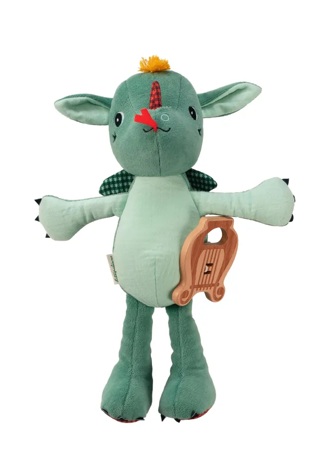 lilliputiens-joe-der-drache-musik-kuscheltier-mit-aufh-ngung image 1