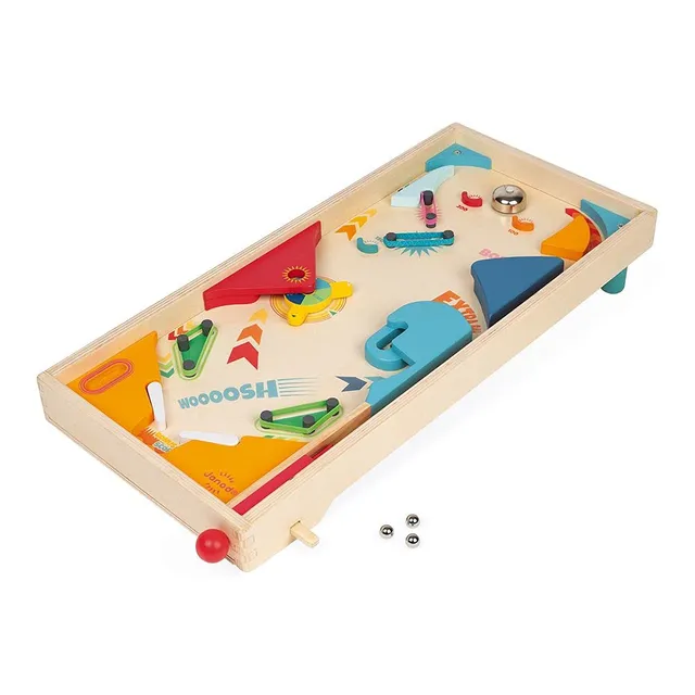 janod-j02088-retro-flipper-aus-holz-geschicklichkeitsspiel-ab-5-jahren image 1