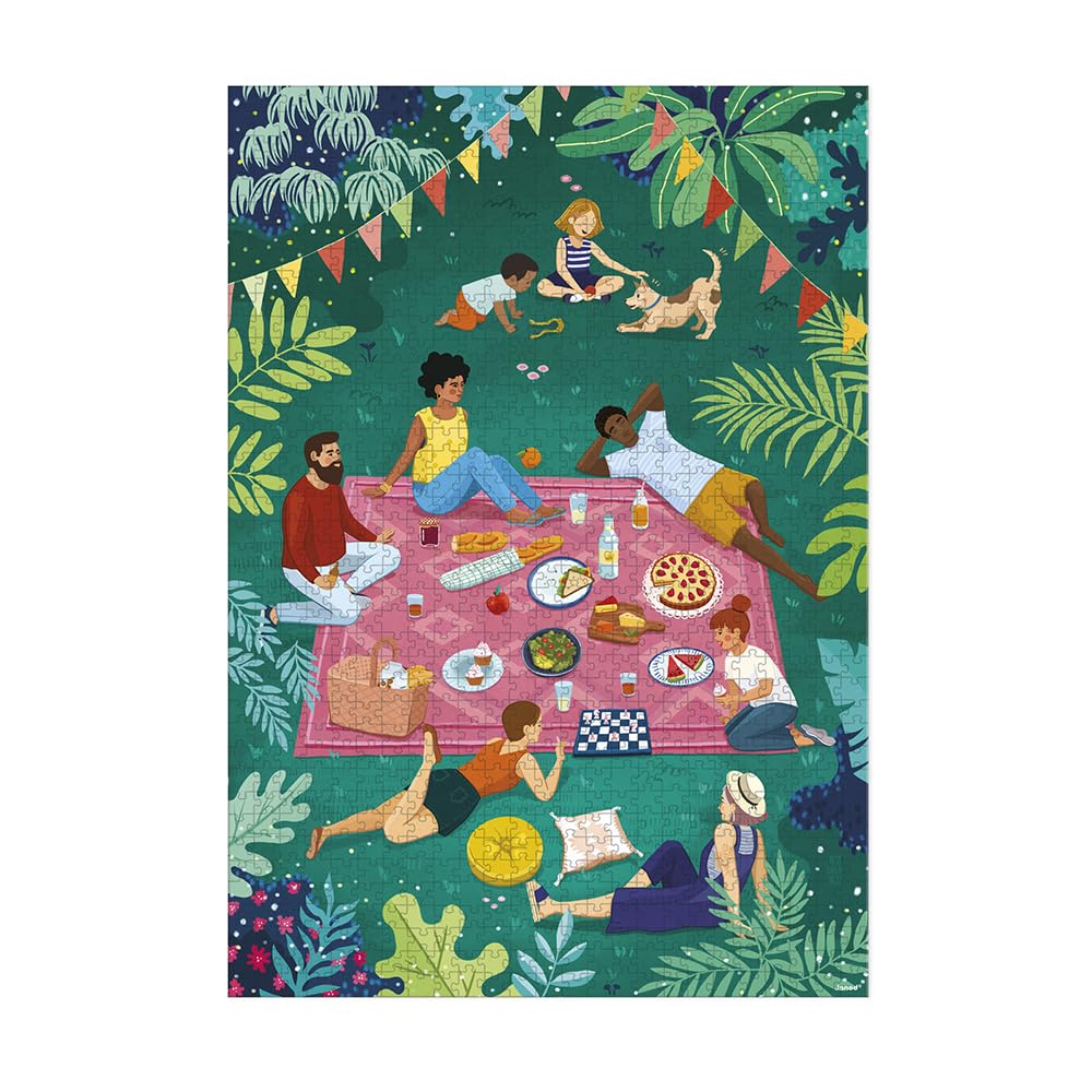 janod-puzzle-picknick-mit-freunden-1000-teile-ab-8-jahre image 3