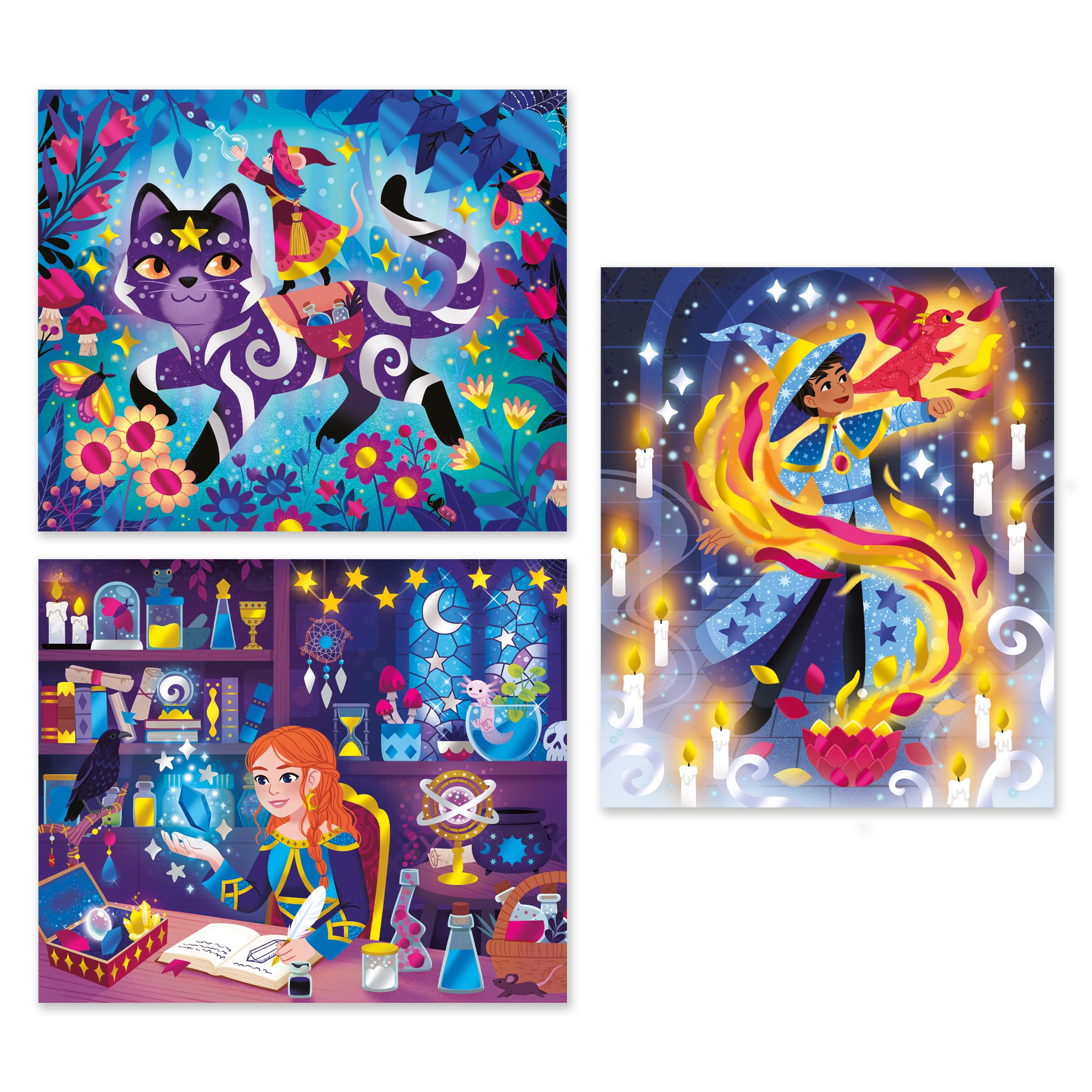 janod-magic-school-vergoldungsbilder-magie-j07732-3-bilder-ab-7-jahren image 2
