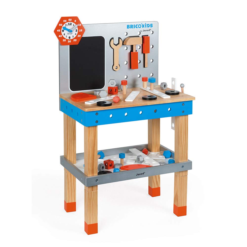 janod-brico-kids-riesige-magnetische-holz-werkbank image 1