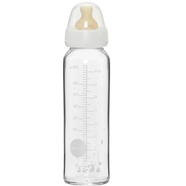 hevea-standard-neck-baby-glasflasche-240-ml-single-pack image 1