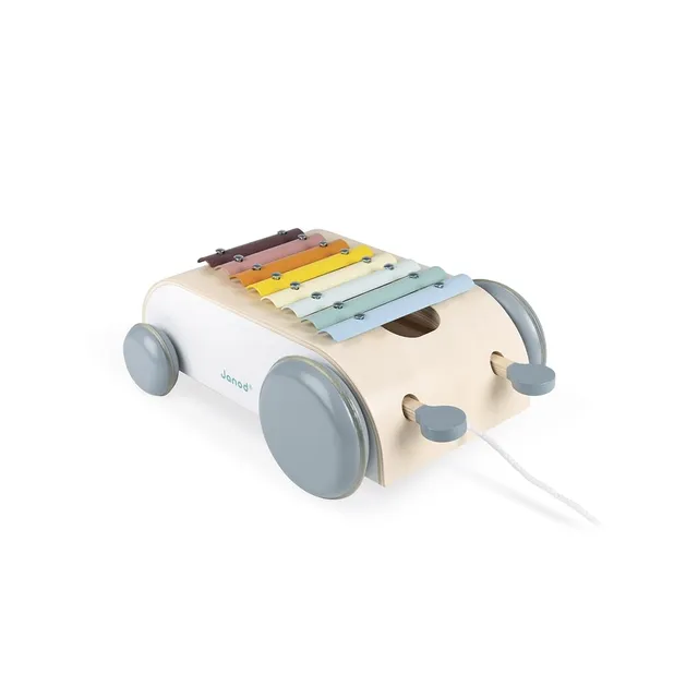 janod-sweet-cocoon-xylo-roller-holz-xylophon-zum-ziehen-j04406 image 1