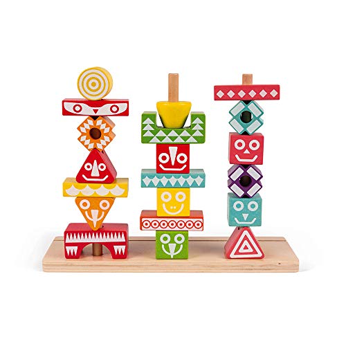 janod-tropik-totem-spiel-j08279-52-teiliges-holz-stapelspiel-ab-3-jahren image 8