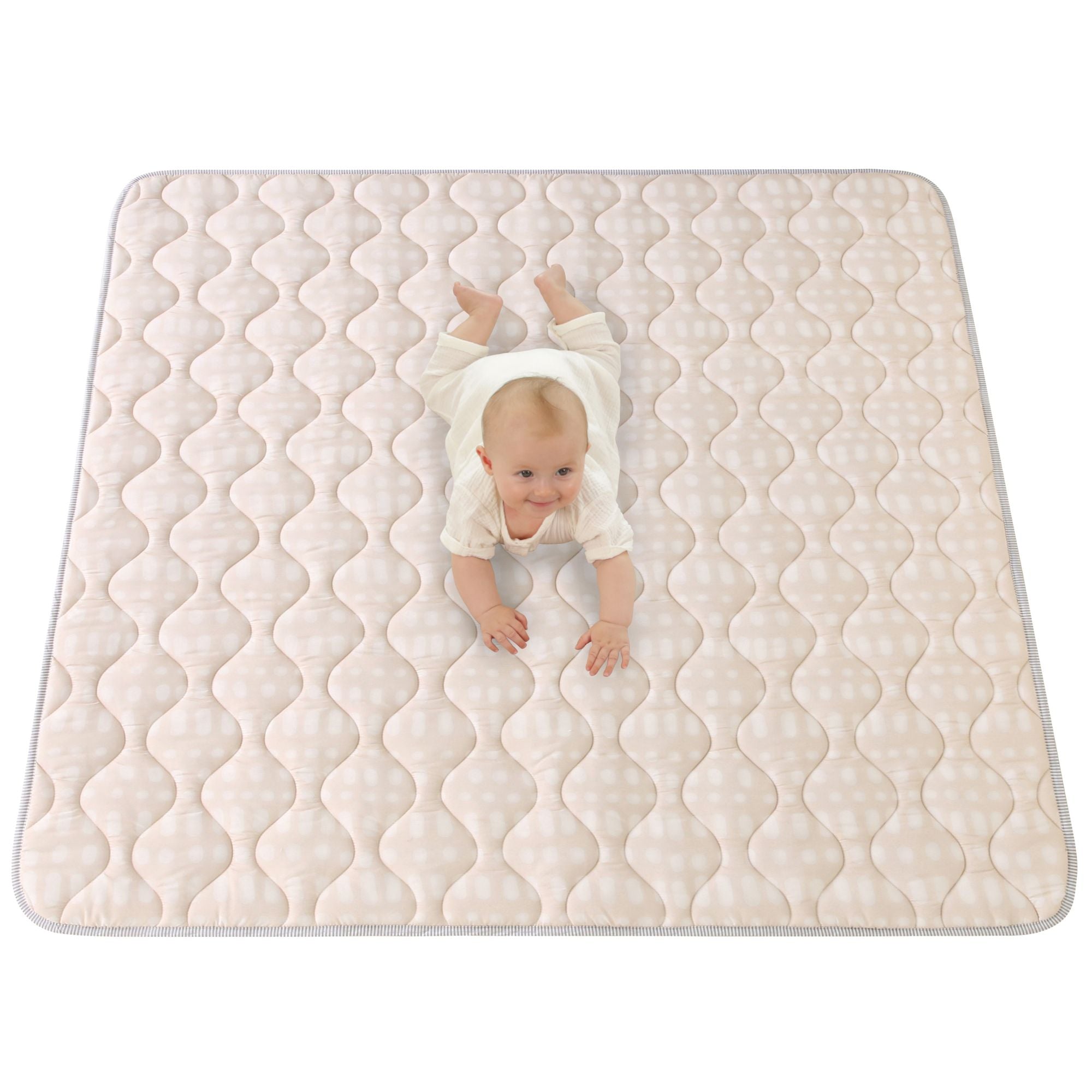 hakuna-matte-gesteppte-krabbeldecke-hygge-beige-127-cm image 1