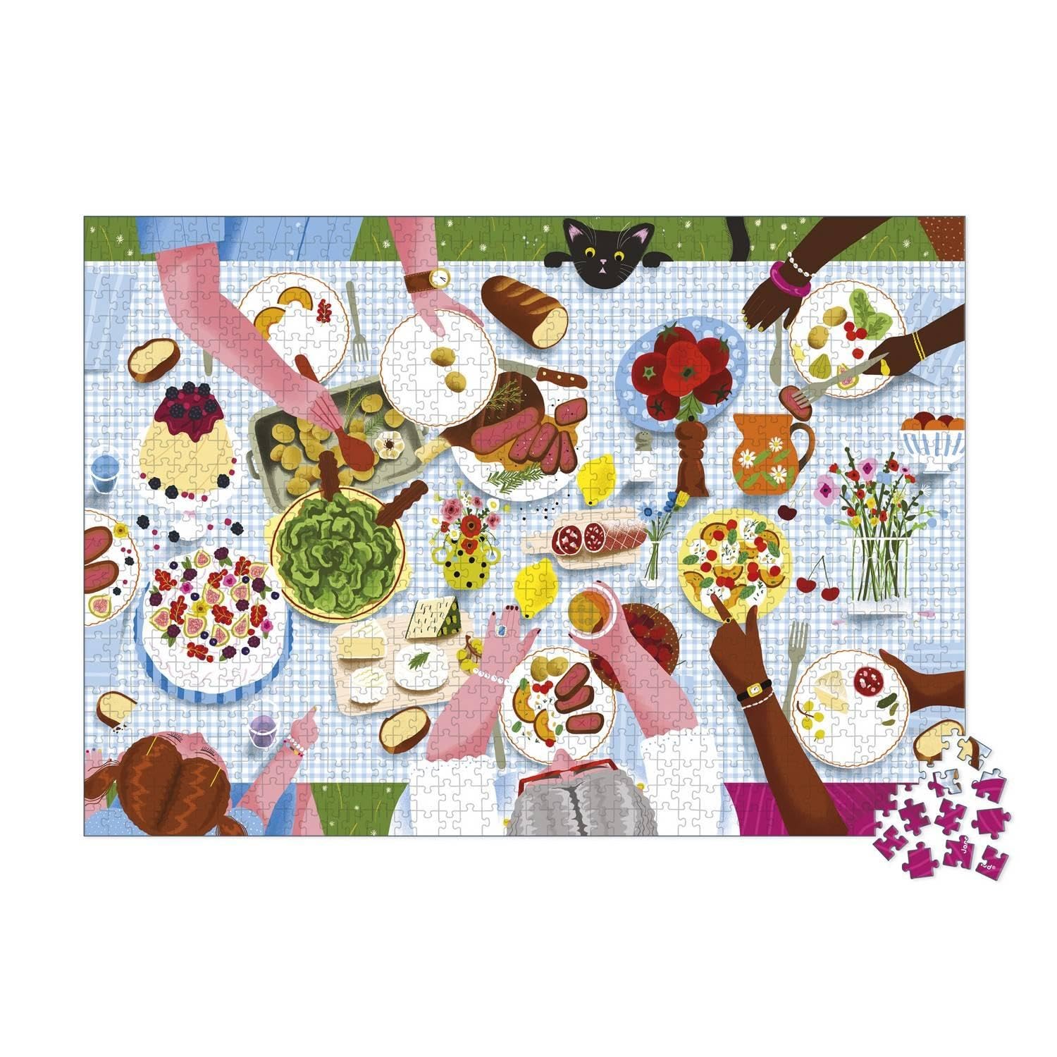 janod-j02525-puzzle-familienessen-1000-teile-ab-8-jahre image 1