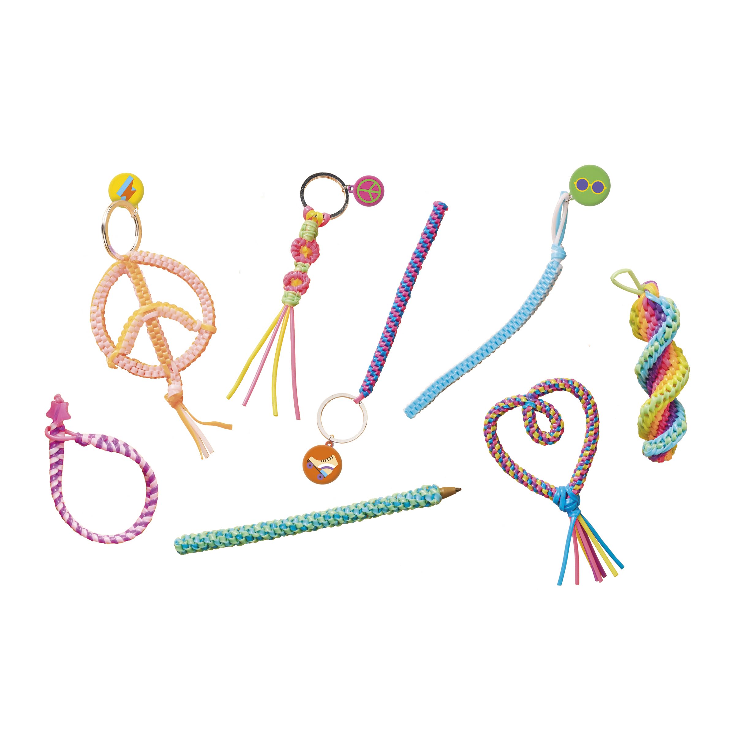 janod-scoubidous-peace-love-bastelset-mit-50-f-den-ab-7-jahren image 2