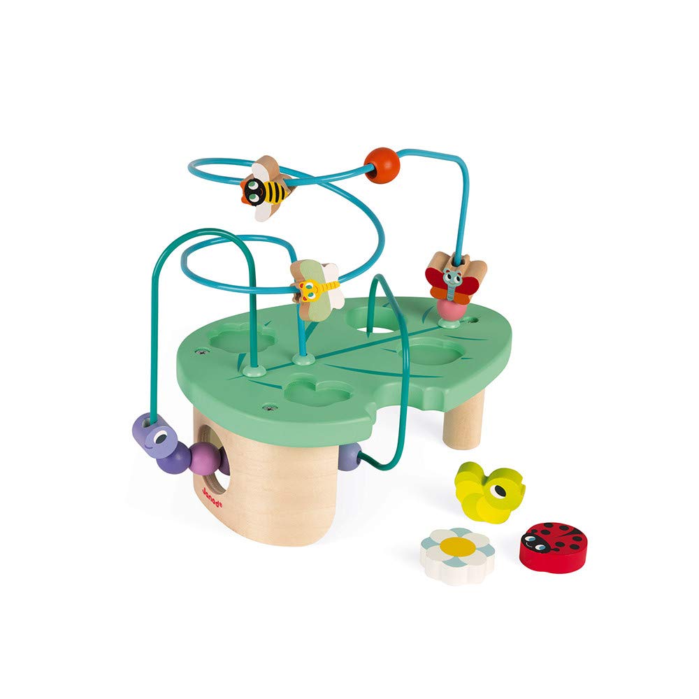 janod-motorik-spiel-wiese-motorikschleife-mit-2-schleifen-und-3-puzzleteilen image 2