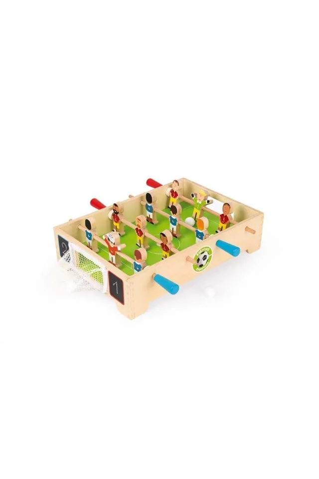 janod-j02070-champions-mini-tischfu-ball-holz-tischkicker-f-r-kinder-ab-3-jahren image 1