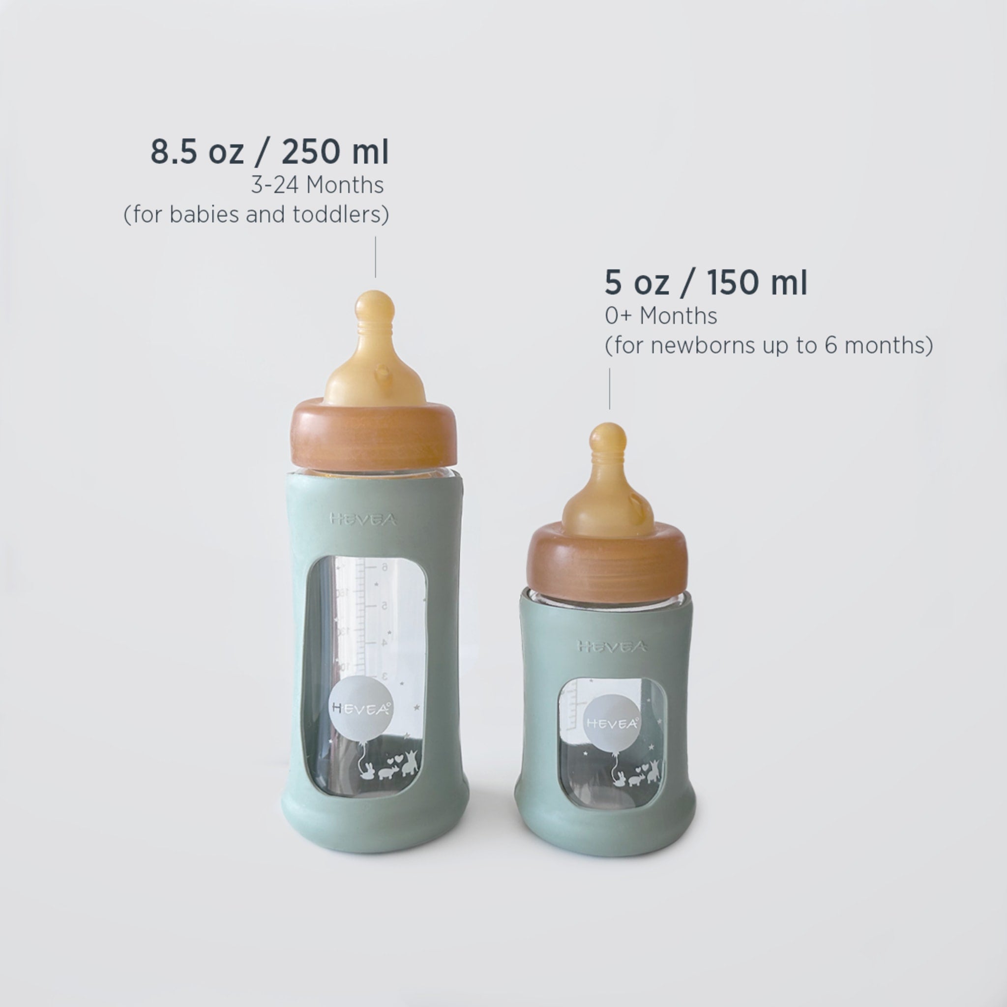 hevea-weithals-baby-glasflasche-mit-h-lle-150ml-single-pack image 8