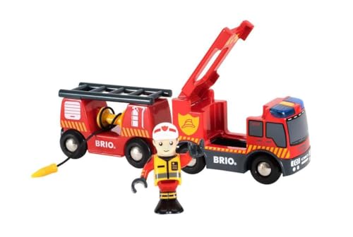 brio-world-feuerwehr-leiterfahrzeug-feuerwehrauto-mit-anh-nger-und-figur image 8