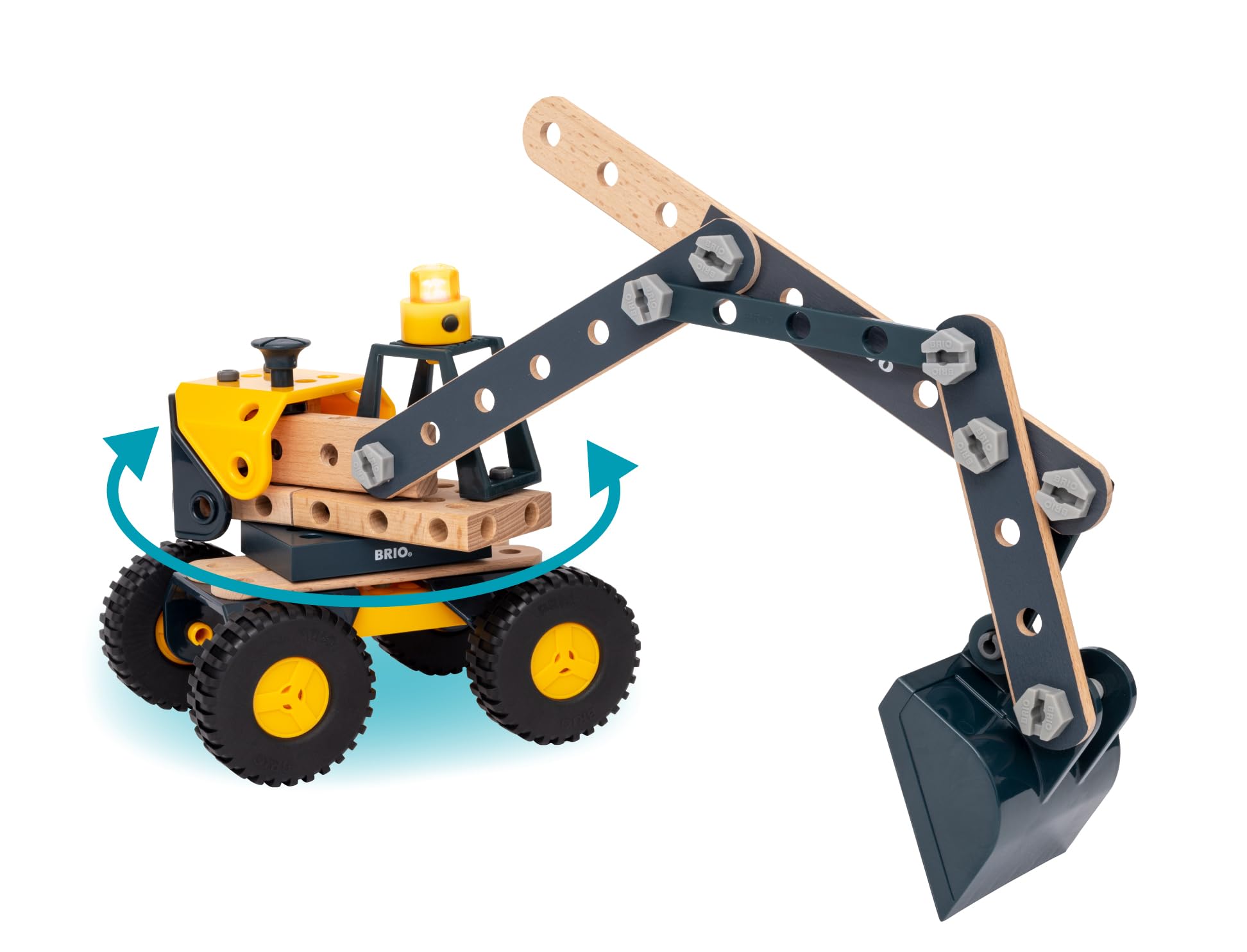 brio-builder-34597-volvo-baufahrzeuge-box-bagger-frontlader-muldenkipper image 5
