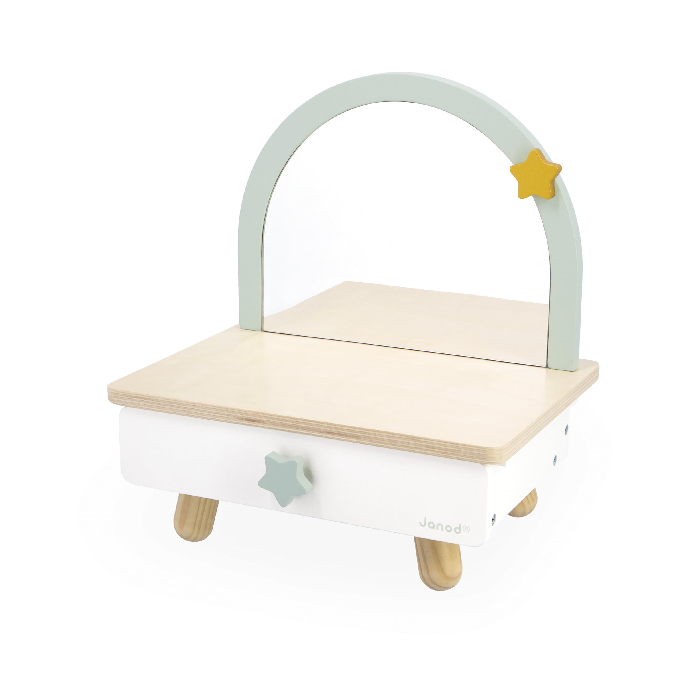 janod-j06463-einhorn-schminktisch-aus-holz-frisierstuhl-mit-spiegel-und-7-access image 3