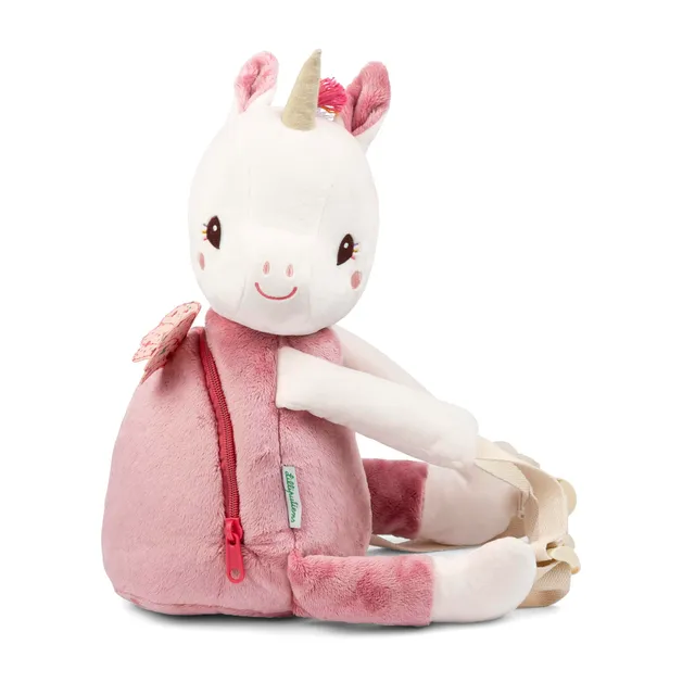 lilliputiens-lena-das-einhorn-kinderrucksack-34-cm-weicher-rucksack-ab-10-monate image 1