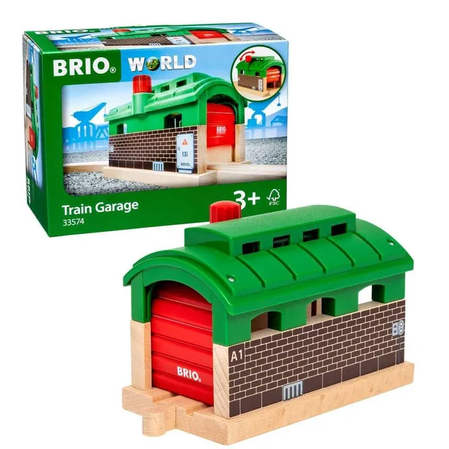 brio-world-drehbarer-lokschuppen-mit-rolltor image 1