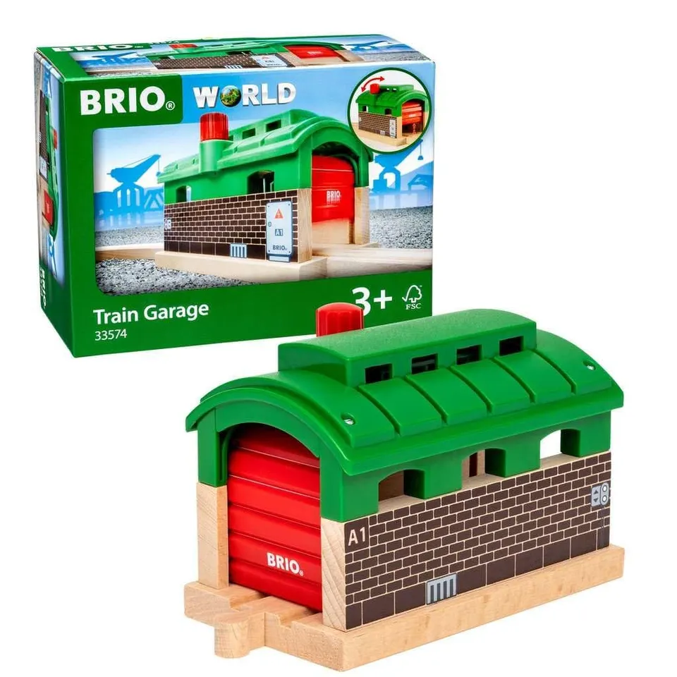 brio-world-drehbarer-lokschuppen-mit-rolltor image 1